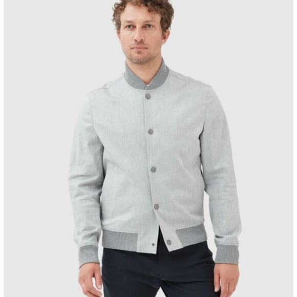 Rodd & Gunn Other - Rodd & Gunn Smoke Holmes Hill Linen Blend Bomber Jacket 2XL​​​